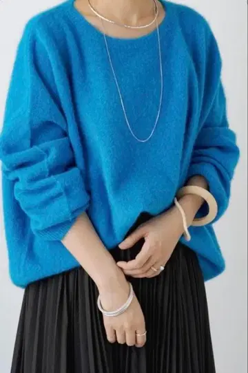 Omekashi 크루넥 니트 윔 가젯