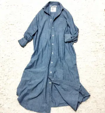 FRAMe WORK 프레임워크 데님 셔츠 원피스 롱 F