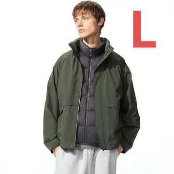 [ 새상품 ] UNIQLO 윈드프루프 스탠드 블루종