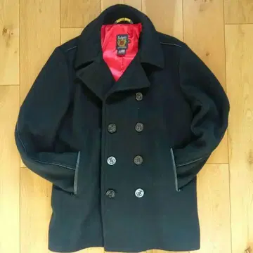 Schott 멜톤 가죽 파이핑 P 코트 USA제 size42