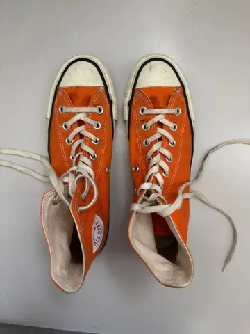 컨버스 올스타 오렌지 하이컷 메이드 인 재팬