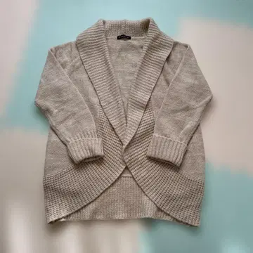 베이지 니트 가디건 긴팔 키라키라 LL 사이즈
