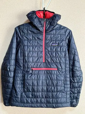 Patagonia 파타고니아 나노 퍼프 후디 XS 네이비 x 핑크