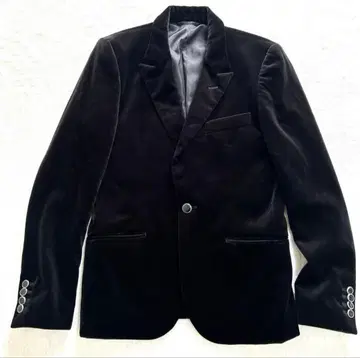 semantic design Y2K BLACK 벨로아 자켓