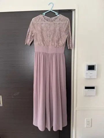 연보라 레이스 드레스 (스커트풍 바지 타입) 사이즈 38