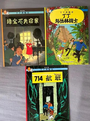 땡땡의 모험 3권 세트 중국어판