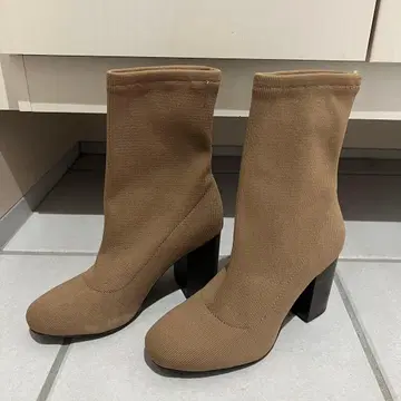 [ SNIDEL ] 니트 부츠 베이지