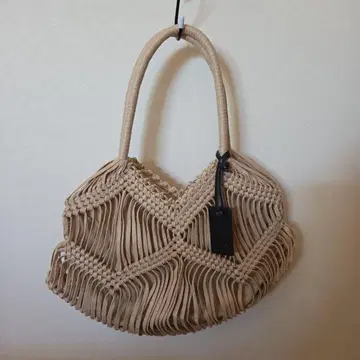 Trenta Sei 마크라메 뜨기 가방 천연 가죽