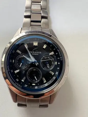 카시오 오시아나스 OCW-50T 전파 솔라 티타늄 여성용 작동품