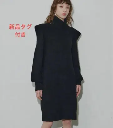 캣 이어 터틀 니트 미니 원피스 LA BELLE ETUDE