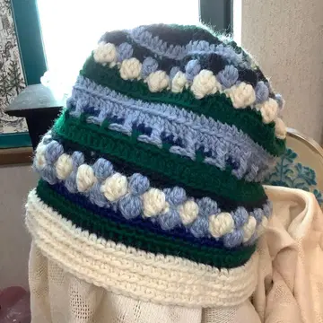 컬러풀 니트 모자 겨울용