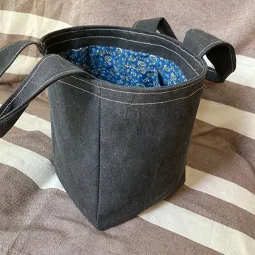 토트백 캔버스 핸드메이드 블랙