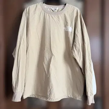 THE NORTH FACE 베이지 긴팔 티셔츠 XL
