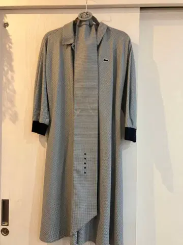 Lacoste 롱 원피스 체크 무늬