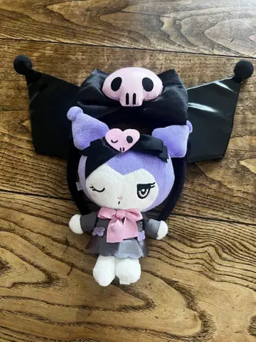 산리오 쿠로미 머리띠 봉제 인형 세트