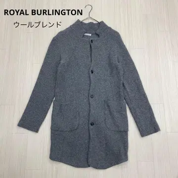 ROYAL BURLINGTON 울 니트 롱 가디건