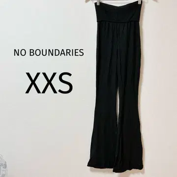 9 NO BOUNDARIES 블랙 와이드 팬츠 XXS 블랙 바지