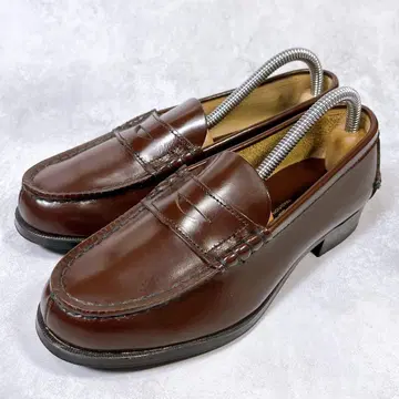 미사용급 [하루타] 코인 로퍼 (24) 천연 가죽 3048 브라운