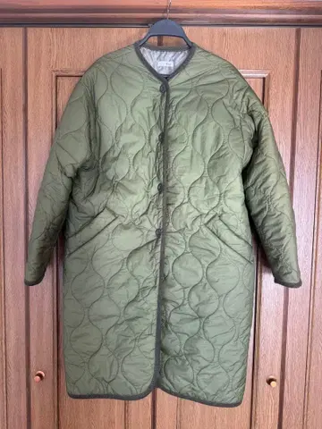 Via.J 퀼팅 자켓 올리브 그린