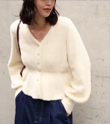아이보리 복슬복슬 가디건