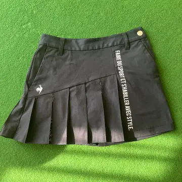 블랙 플리츠 스커트 여성용 골프