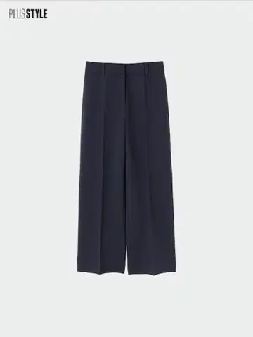 2024년 모델 와이드 팬츠 웜 리저브 센터 프레스 네이비