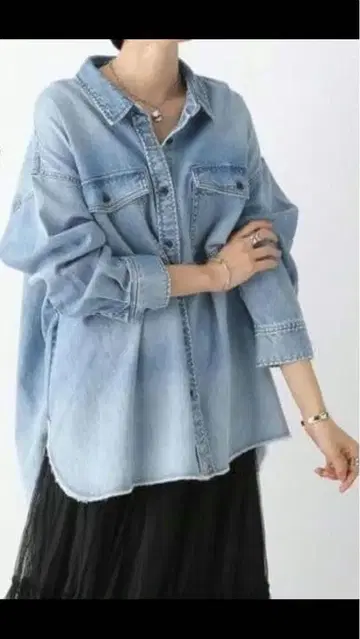 렙심 무라 블리치 데님 BIG 셔츠