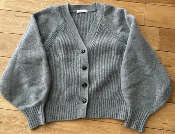 YONFA 울 V넥 가디건 (gray)