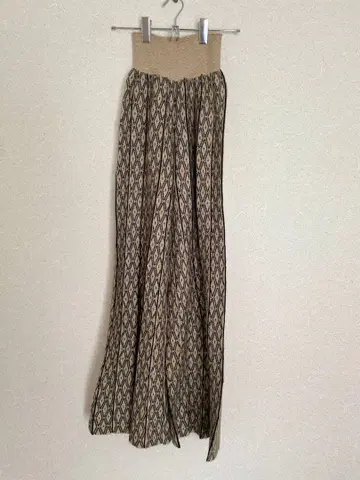 투데이풀 기하학 패턴 와이드 팬츠 허리밴딩