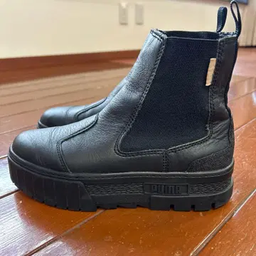 PUMA 블랙 사이드 고어 부츠