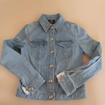 CLATHAS의 꽃 모양 버튼 데님 자켓 38