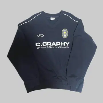 C.GRAPHY V넥 트레이닝복 네이비