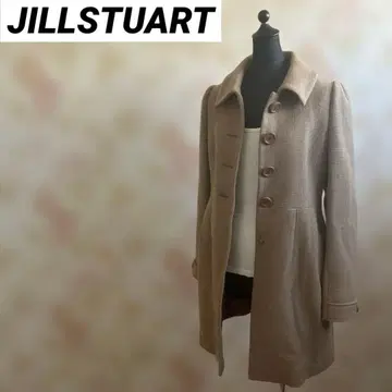 JILLSTUART 여성용 울 코트 M 롱 울 100%
