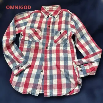 OMNIGOD 체크 무늬 긴팔 셔츠 일본제