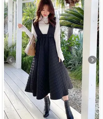 센트루니 ST.ROONEY 퀼팅 살로펫 스커트