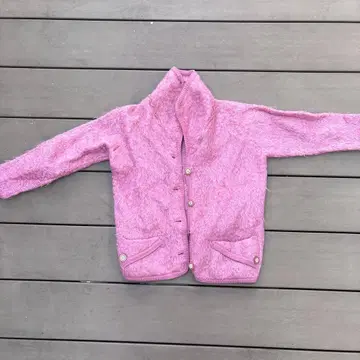 Maban of Scotland 핑크 니트 가디건