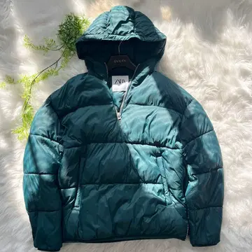 ZARA 자라 아노락 자켓 충전솜 볼륨 하프 지퍼