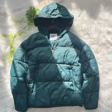 ZARA 자라 아노락 자켓 충전솜 볼륨 하프 지퍼