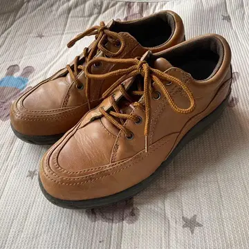 브라운 가죽 캐주얼 슈즈 로우컷