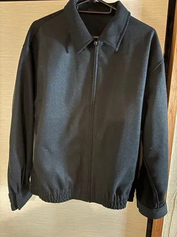 블랙 블루종 점퍼 유니클로 미사용