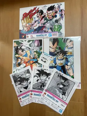제일복권 드래곤볼 40주년 묶음 판매 포스터 파일 스티커