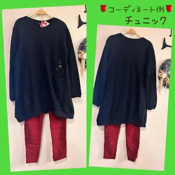 드럭 스토어즈 [ 새상품 ] 부드러운 트레이닝복 돼지와 꽃 자수 포켓