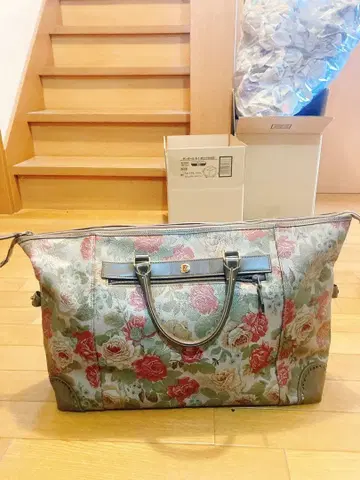 보스턴백 꽃무늬 백 여행 가방 트래블 백