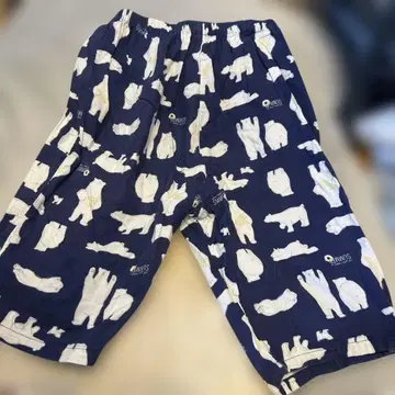 북극곰 프린트 하프 팬츠 M-L
