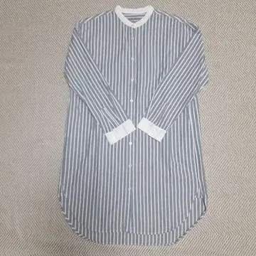 무인양품 옥스 스트라이프 셔츠 원피스 L