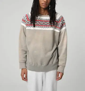 BOWWOW 맨투맨 SNOW FLAKE SWEAT 눈꽃 패턴 노르딕