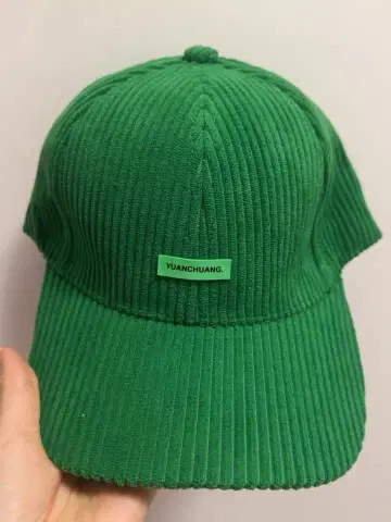 그린 코듀로이 야구 모자