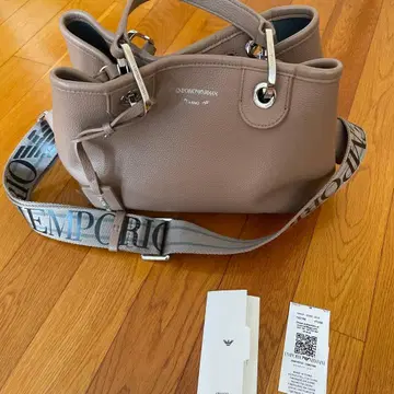 EMPORIO ARMANI 베이지 숄더백