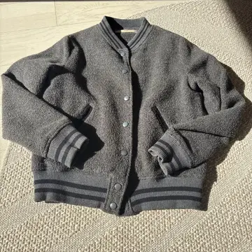 바시티 자켓 여성용 아우터 그레이 방한