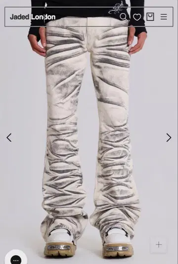 Jaded London 데미지 가공 부츠컷 데님